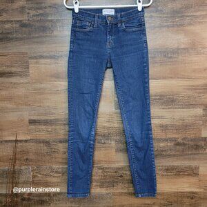 Industry Standard New York Jeans 27 Mid Rise Skinny Medium Dark Wash Stretch
